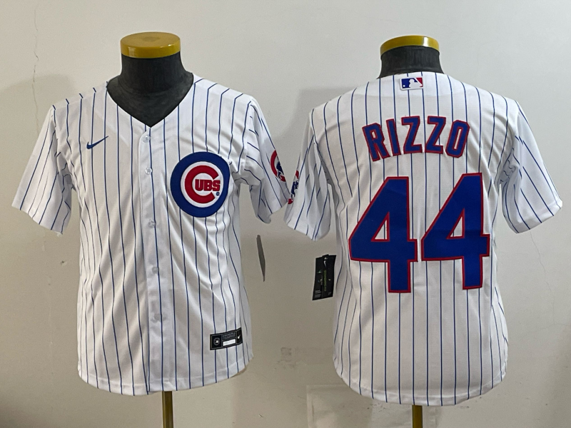 Women Chicago Cubs #44 Rizzo white Nike MLB 2025 jersey 004